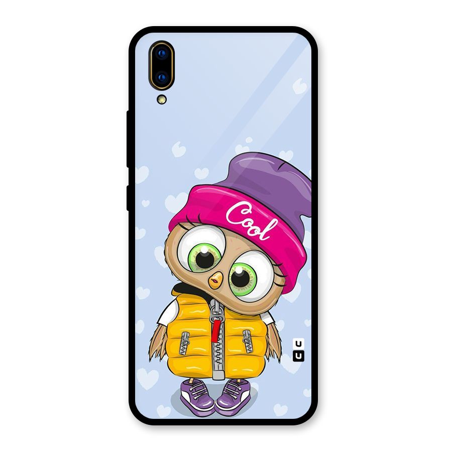 Cool Owl Glass Back Case for Vivo V11 Pro