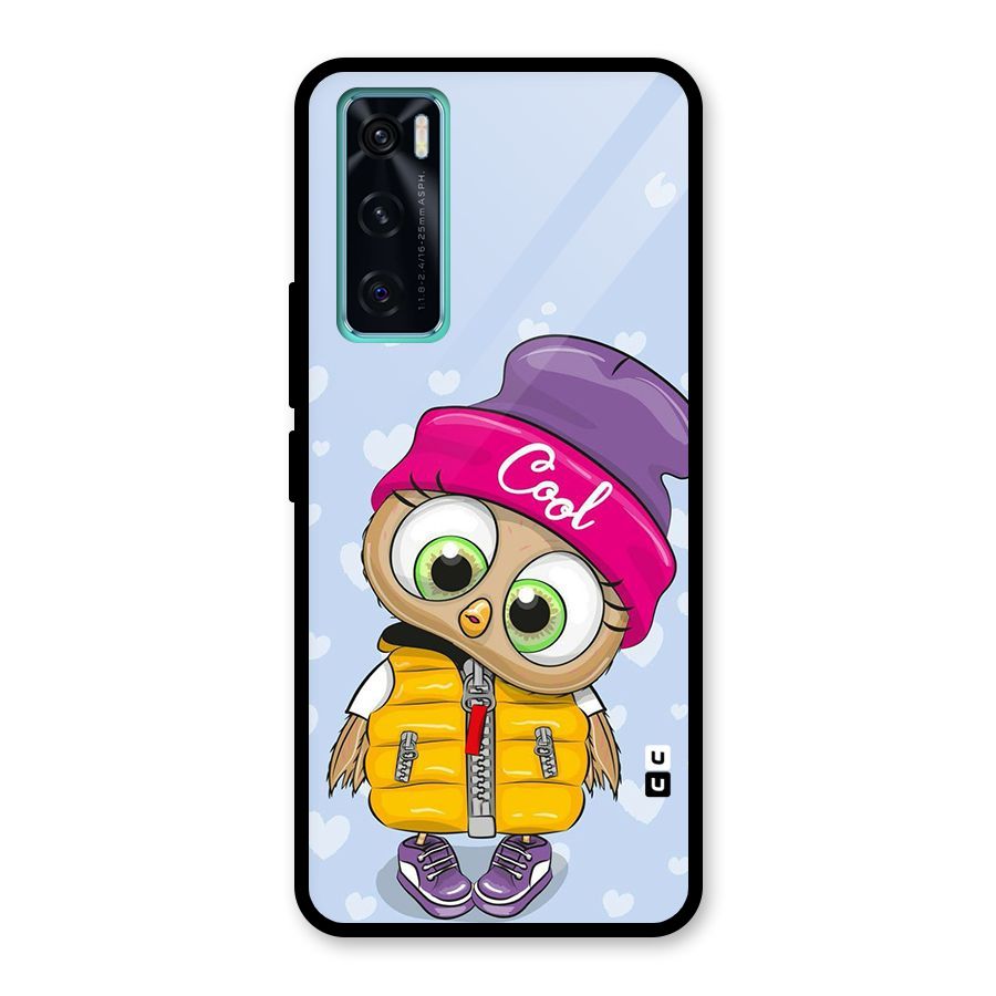 Cool Owl Glass Back Case for Vivo V20 SE