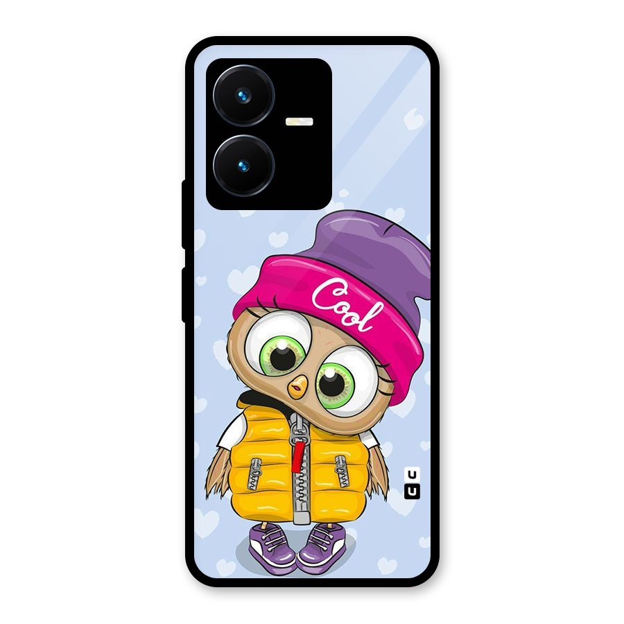 Cool Owl Glass Back Case for Vivo Y22s