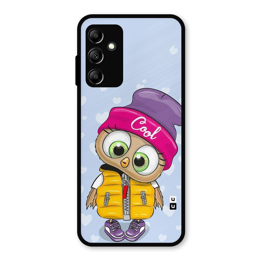 Cool Owl Metal Back Case for Galaxy A14 5G