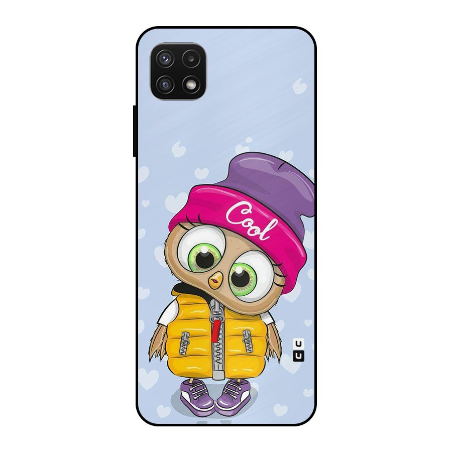 Cool Owl Metal Back Case for Galaxy A22 5G