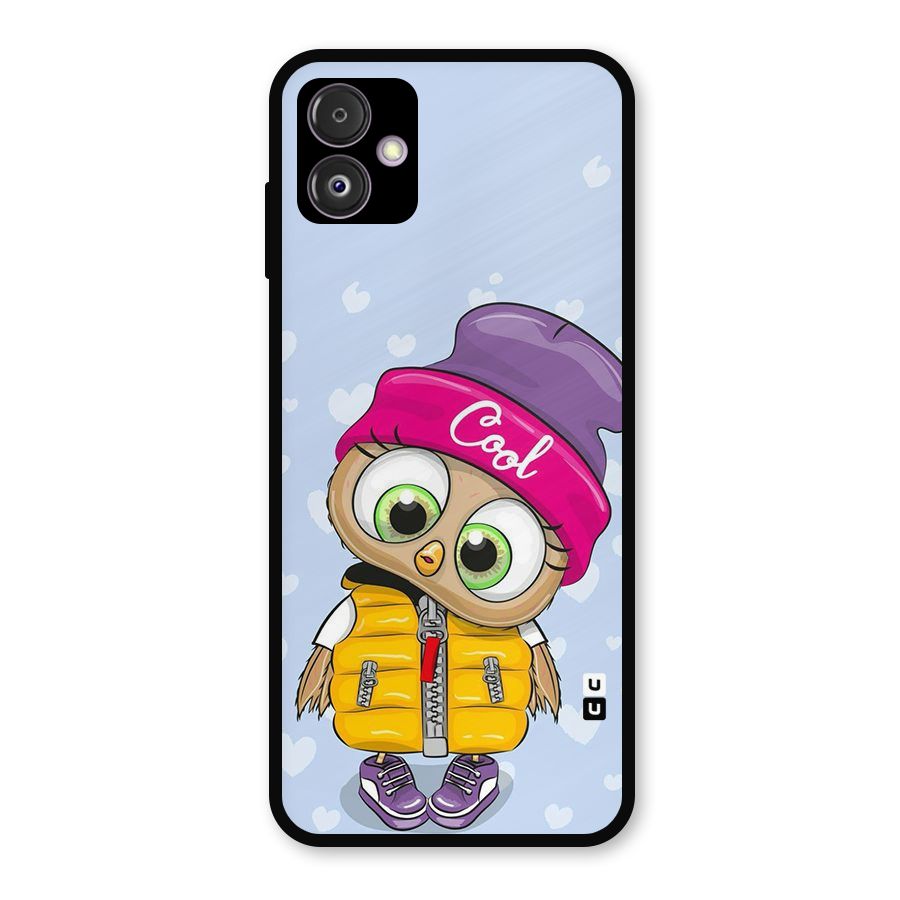 Cool Owl Metal Back Case for Galaxy F14