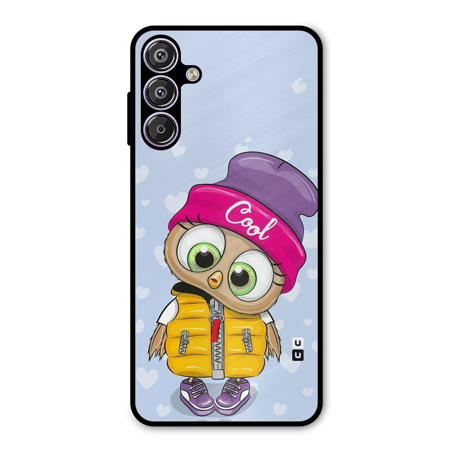 Cool Owl Metal Back Case for Galaxy M15