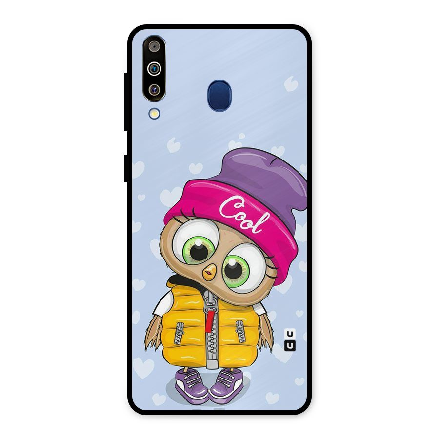 Cool Owl Metal Back Case for Galaxy M30
