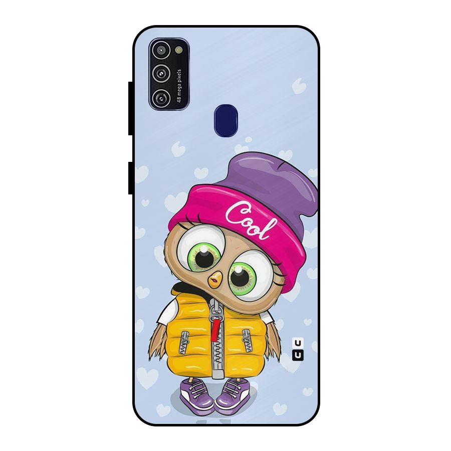 Cool Owl Metal Back Case for Galaxy M30s