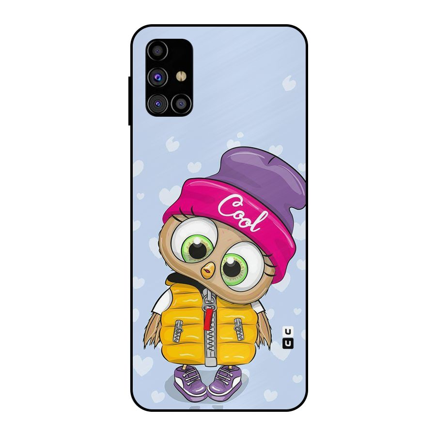 Cool Owl Metal Back Case for Galaxy M31s