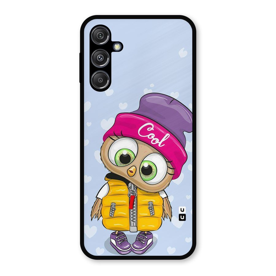 Cool Owl Metal Back Case for Galaxy M34 5G