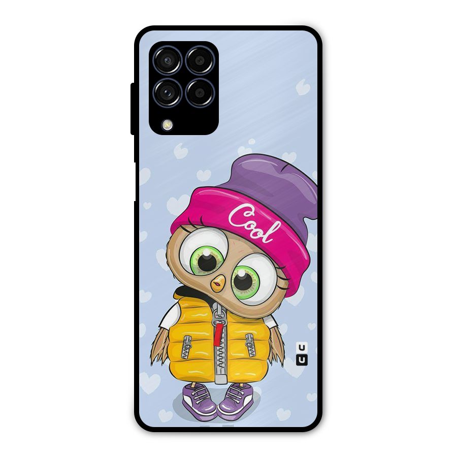 Cool Owl Metal Back Case for Galaxy M53 5G