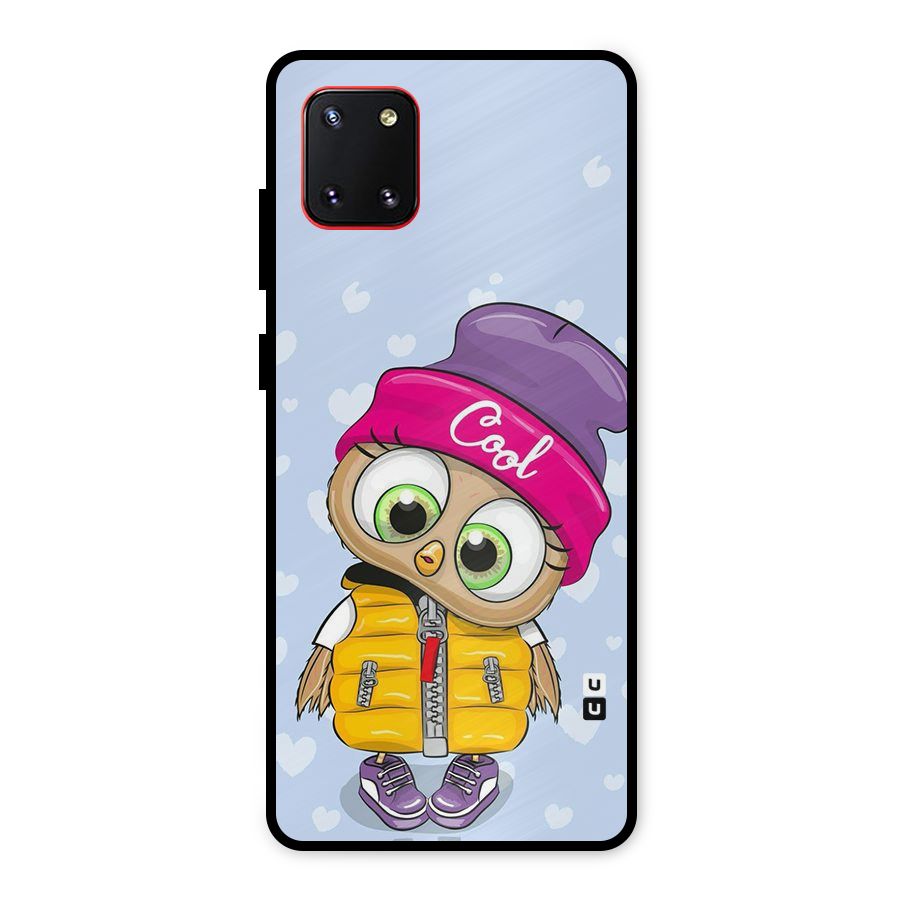 Cool Owl Metal Back Case for Galaxy Note 10 Lite