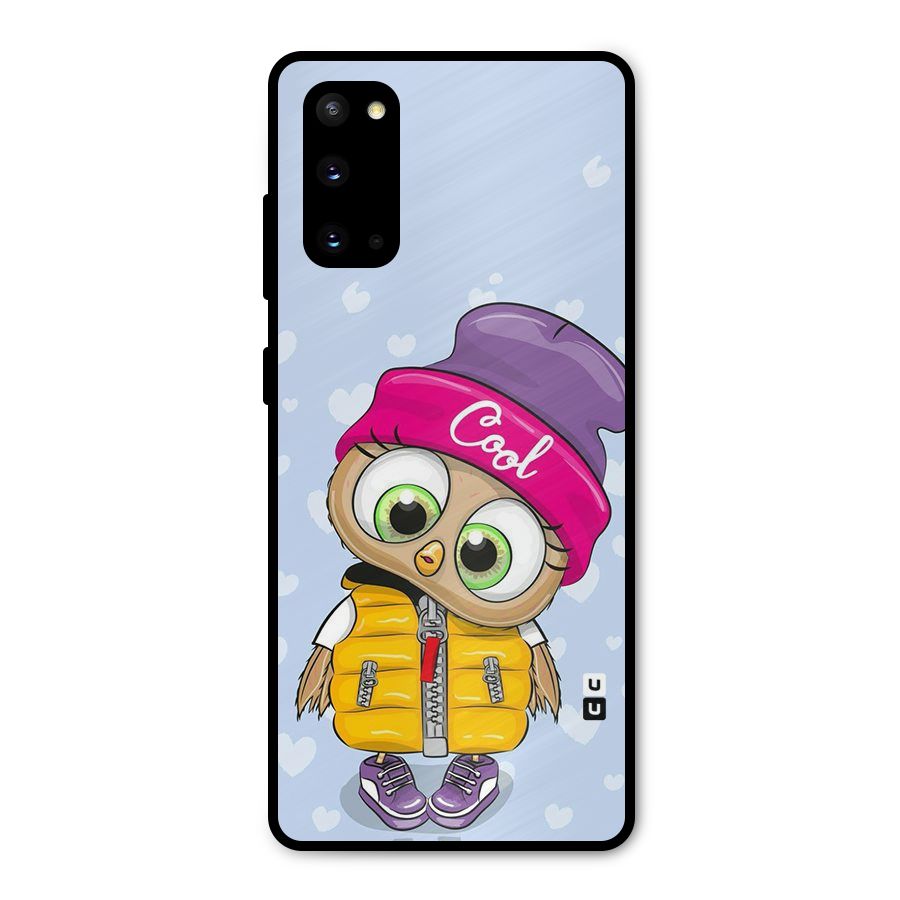 Cool Owl Metal Back Case for Galaxy S20