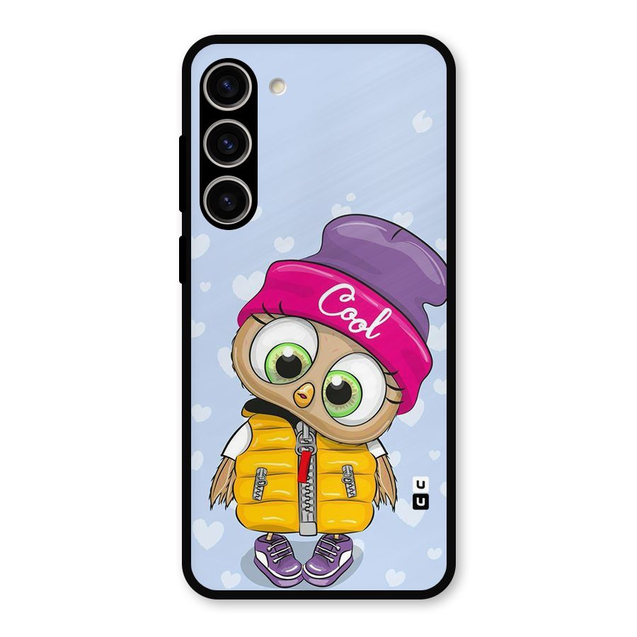 Cool Owl Metal Back Case for Galaxy S23 Plus