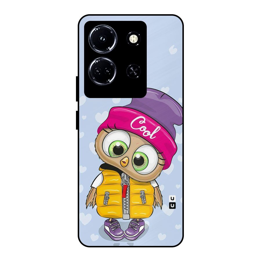 Cool Owl Metal Back Case for Infinix Note 30 5G