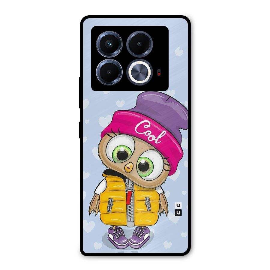 Cool Owl Metal Back Case for Infinix Note 40 5G