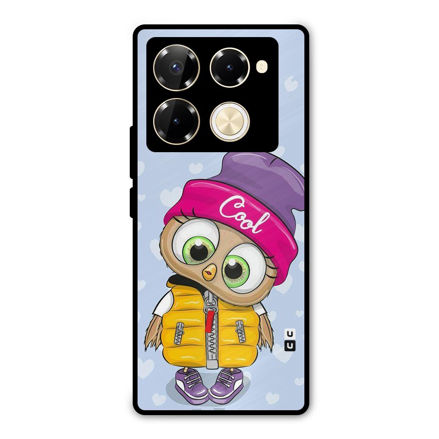 Cool Owl Metal Back Case for Infinix Note 40 Pro