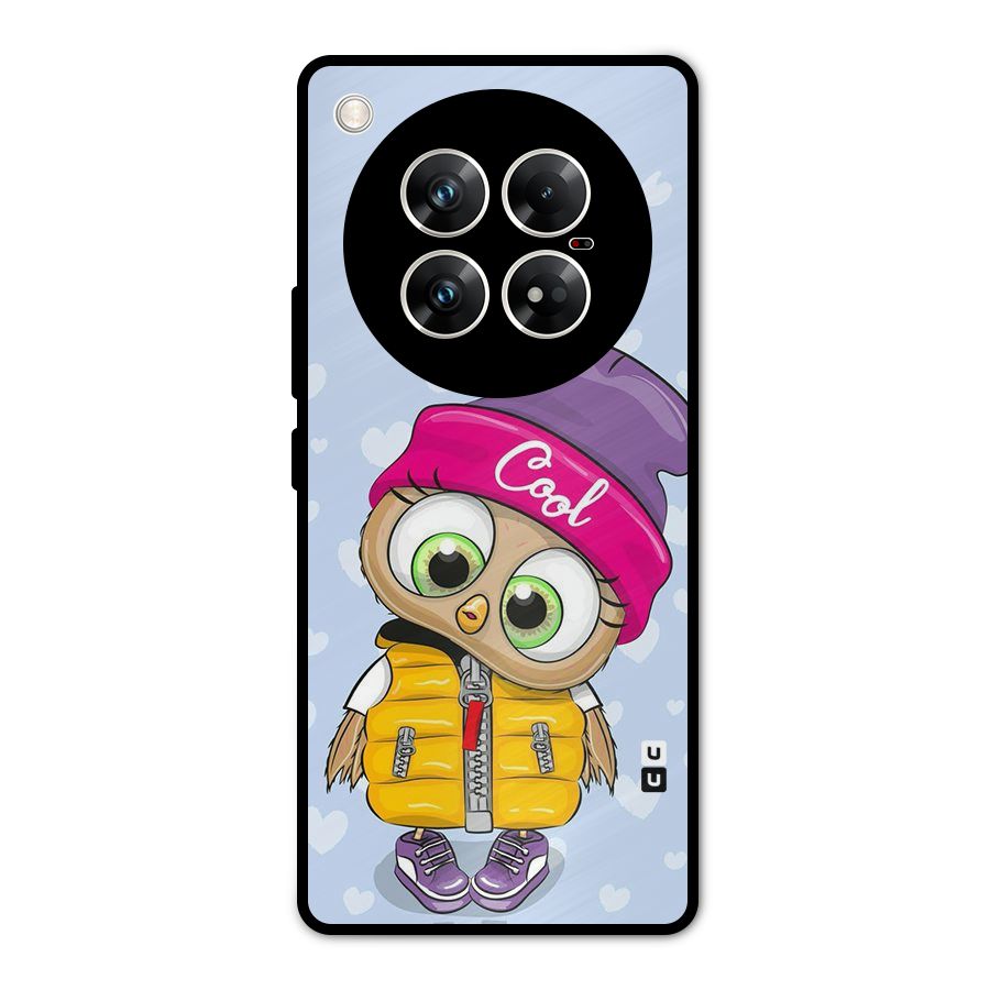 Cool Owl Metal Back Case for Infinix Zero 40 5G