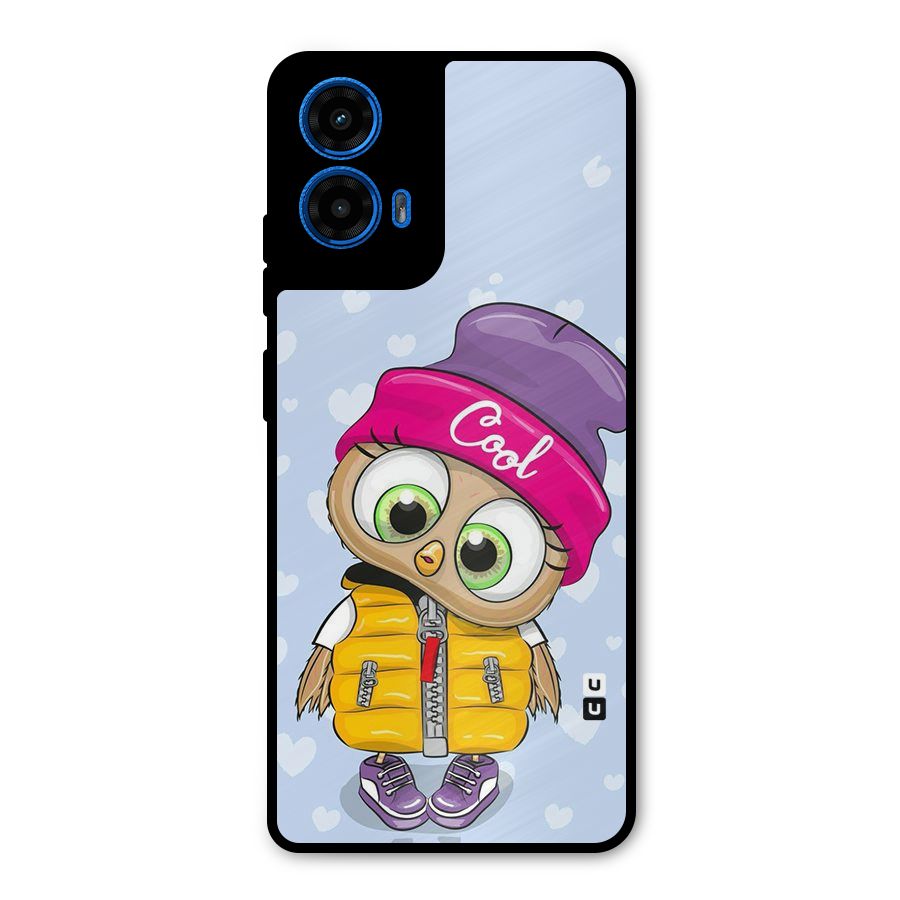 Cool Owl Metal Back Case for Moto G45