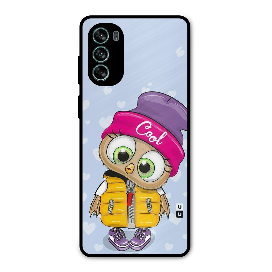 Cool Owl Metal Back Case for Moto G62