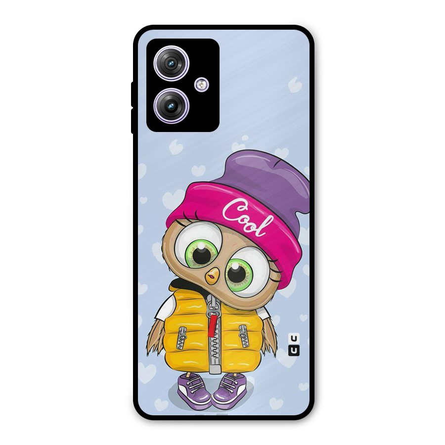 Cool Owl Metal Back Case for Moto G64