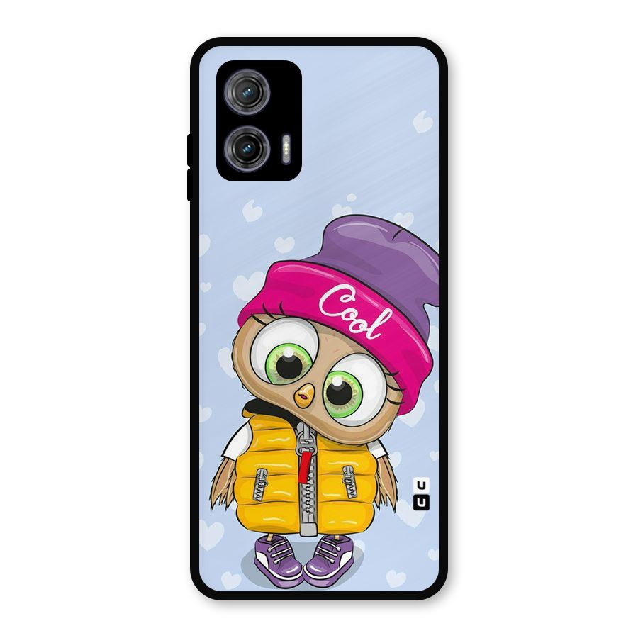 Cool Owl Metal Back Case for Moto G73