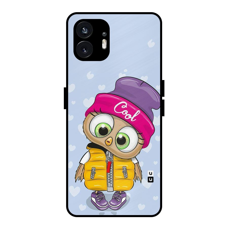 Cool Owl Metal Back Case for Nothing Phone 2