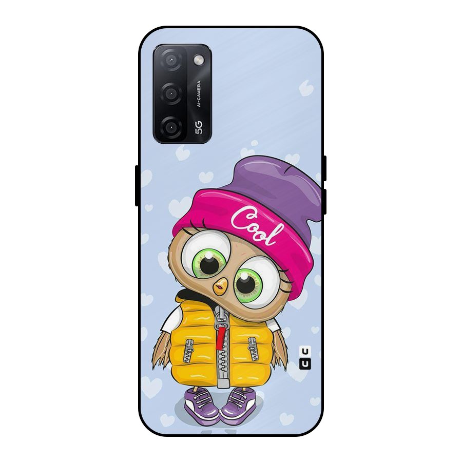 Cool Owl Metal Back Case for Oppo A53s 5G