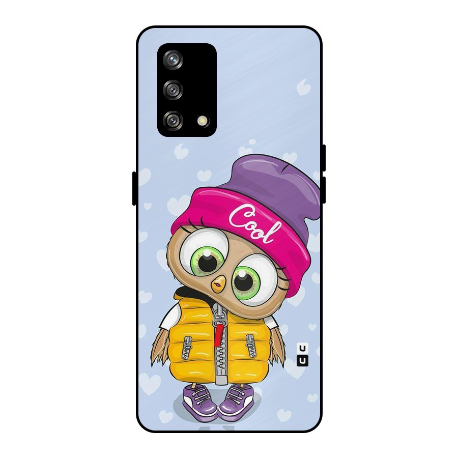 Cool Owl Metal Back Case for Oppo F19