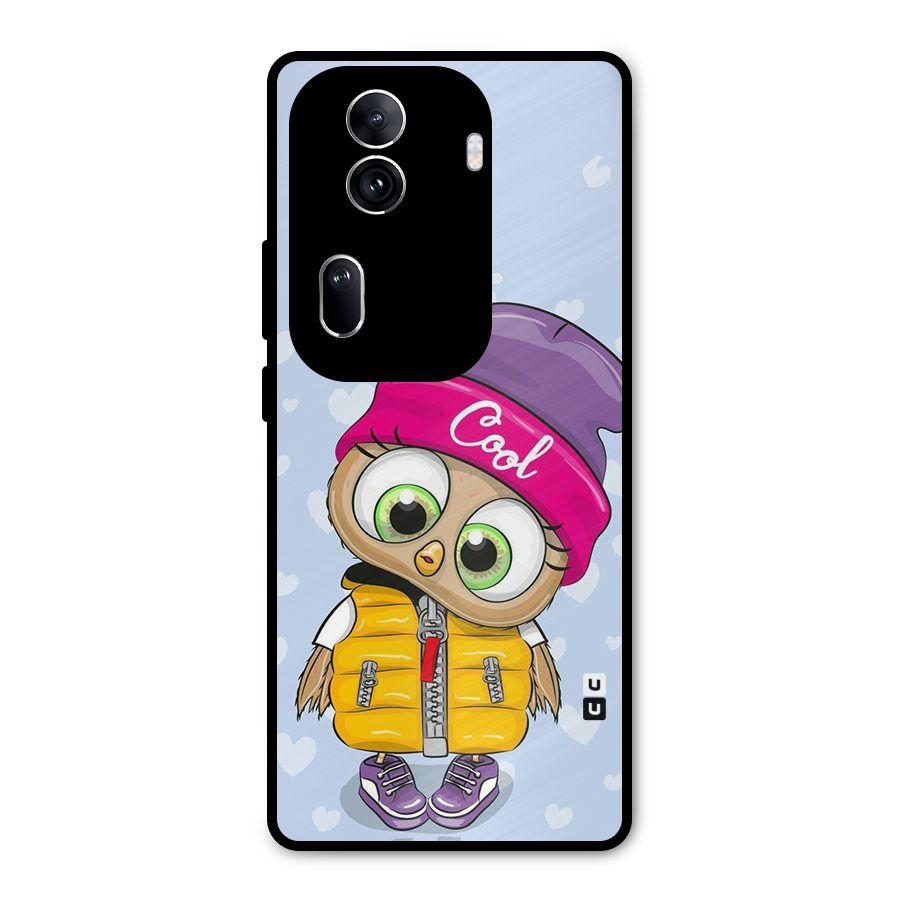 Cool Owl Metal Back Case for Oppo Reno11 Pro 5G