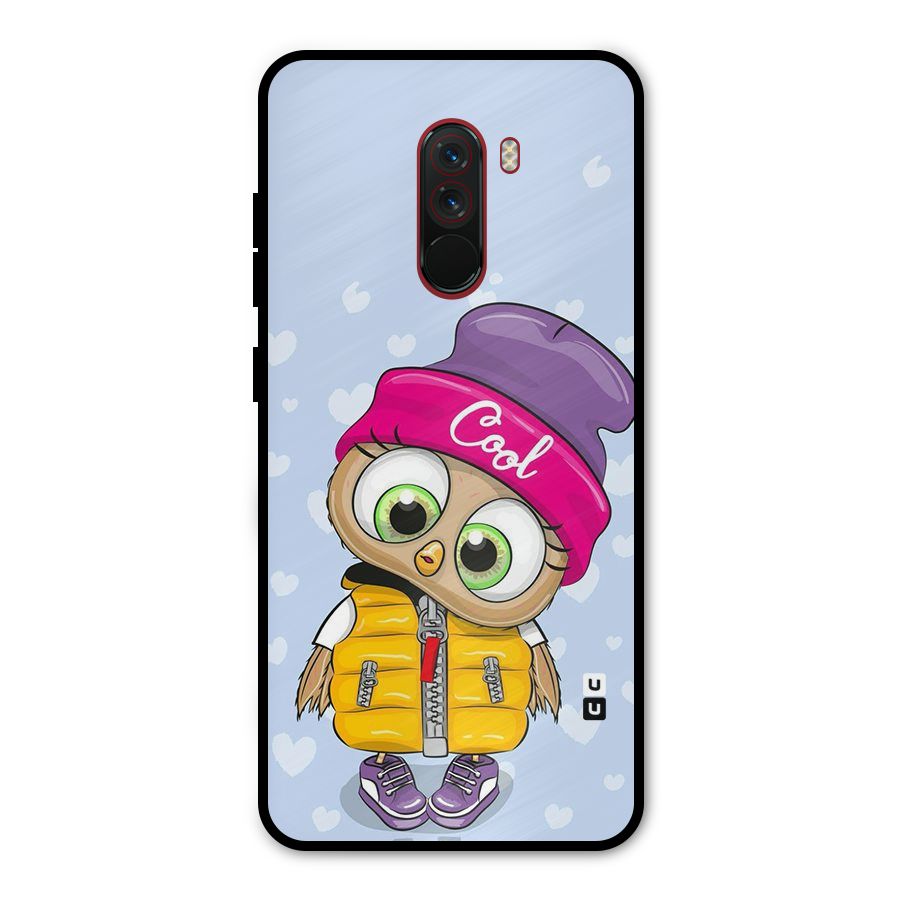 Cool Owl Metal Back Case for Poco F1