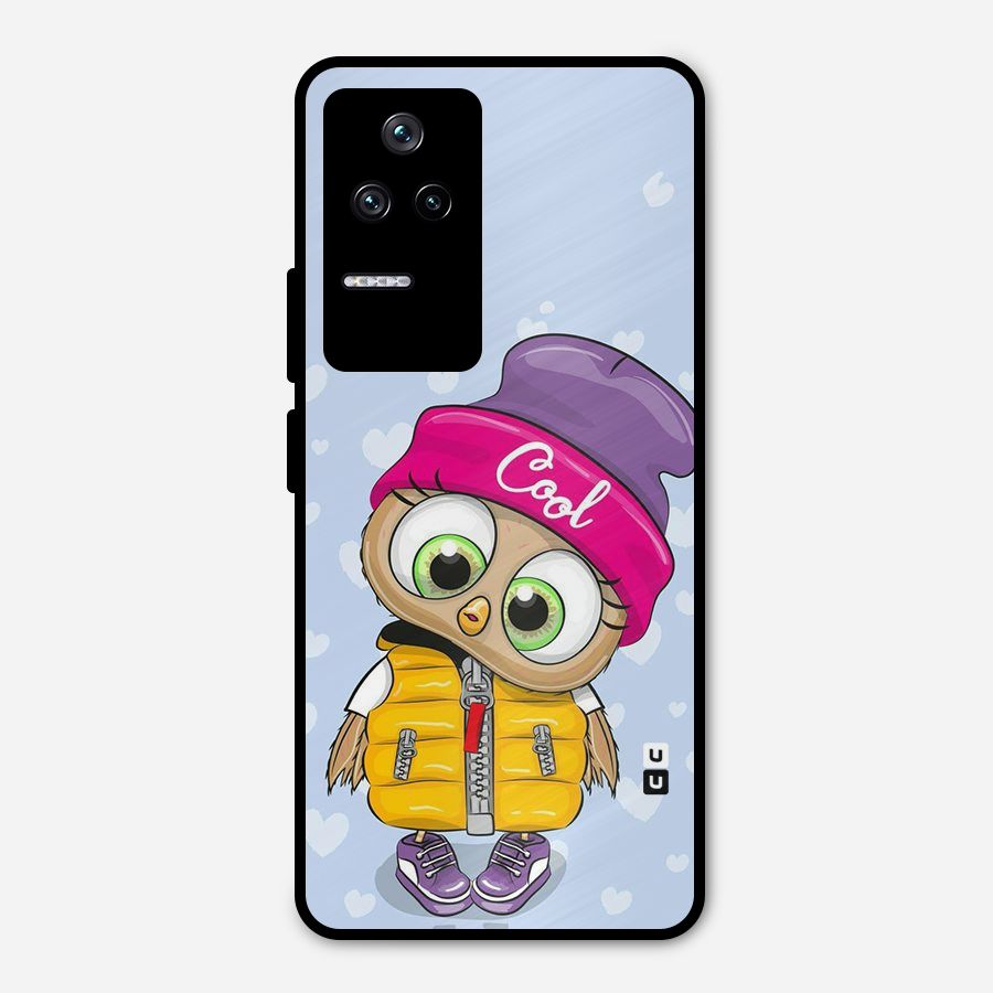 Cool Owl Metal Back Case for Poco F4 5G