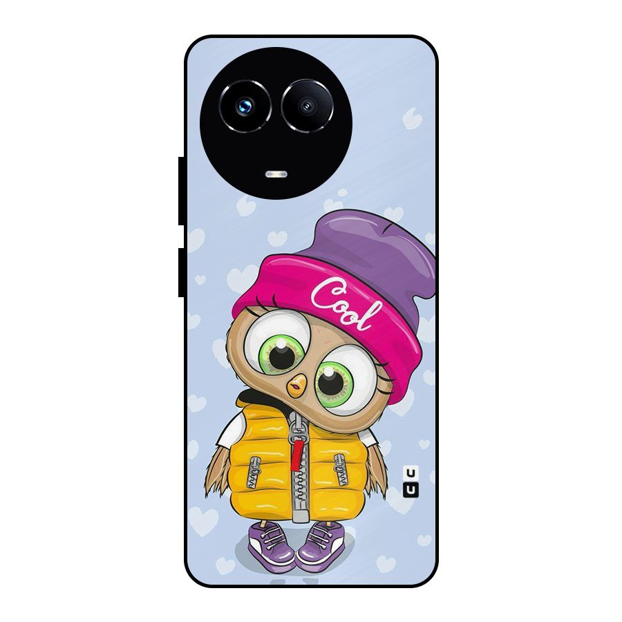 Cool Owl Metal Back Case for Realme 11X