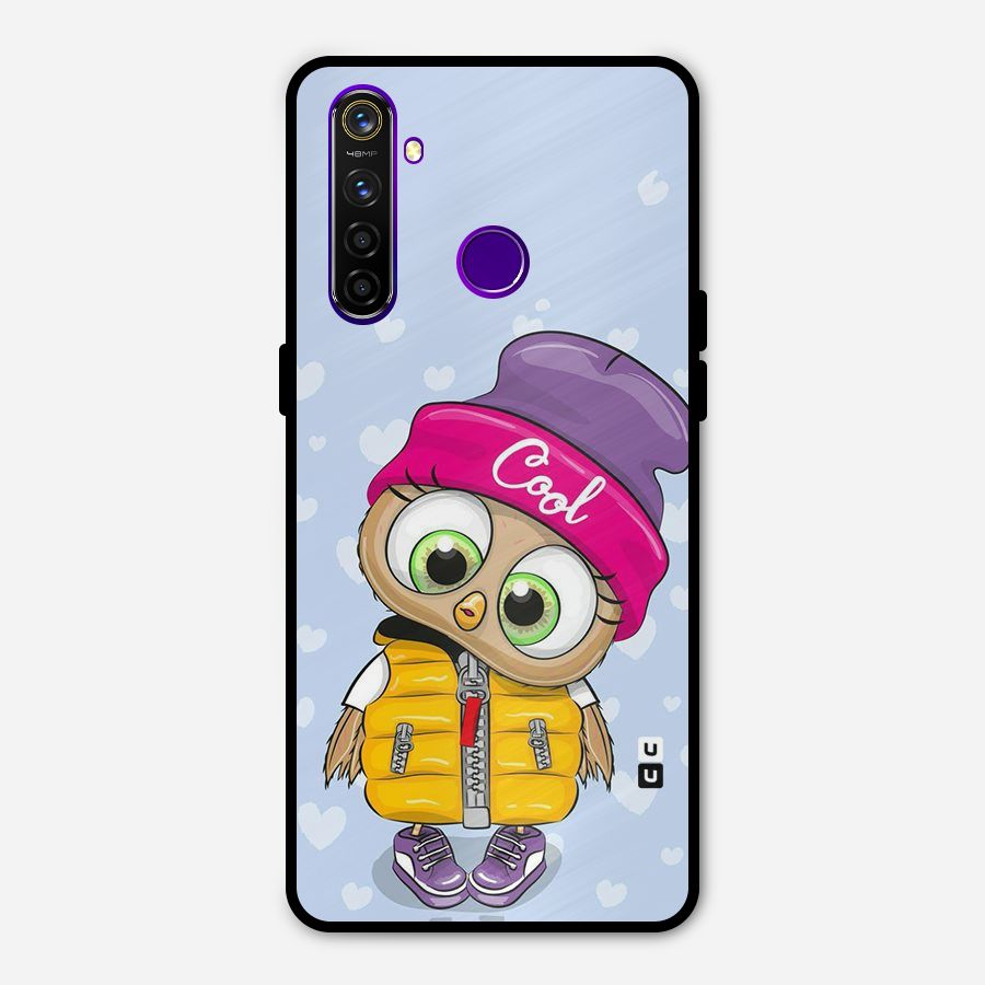 Cool Owl Metal Back Case for Realme 5 Pro