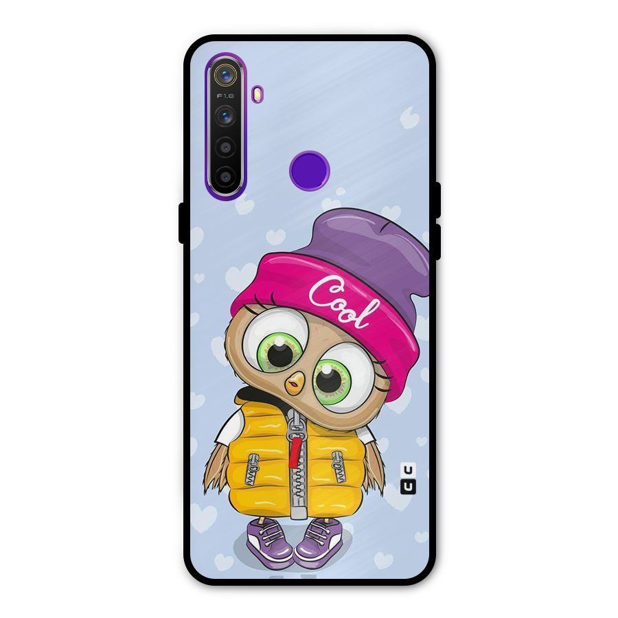 Cool Owl Metal Back Case for Realme Narzo 10