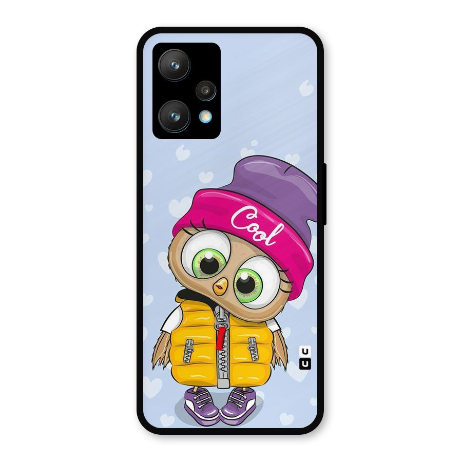 Cool Owl Metal Back Case for Realme Narzo 50 Pro
