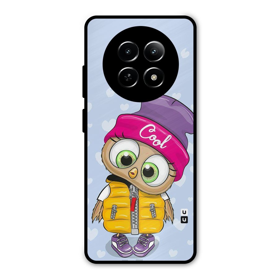 Cool Owl Metal Back Case for Realme Narzo 70x 5G