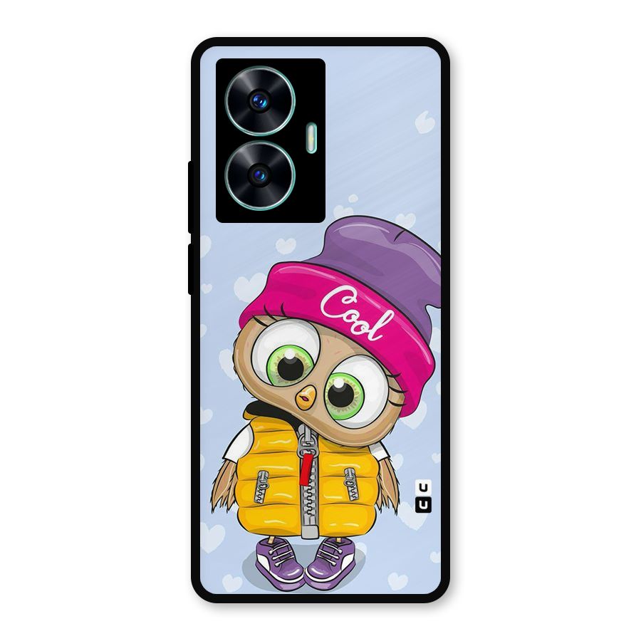 Cool Owl Metal Back Case for Realme Narzo N55