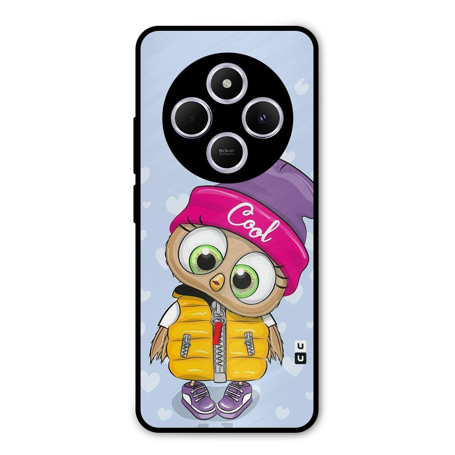 Cool Owl Metal Back Case for Redmi 14C
