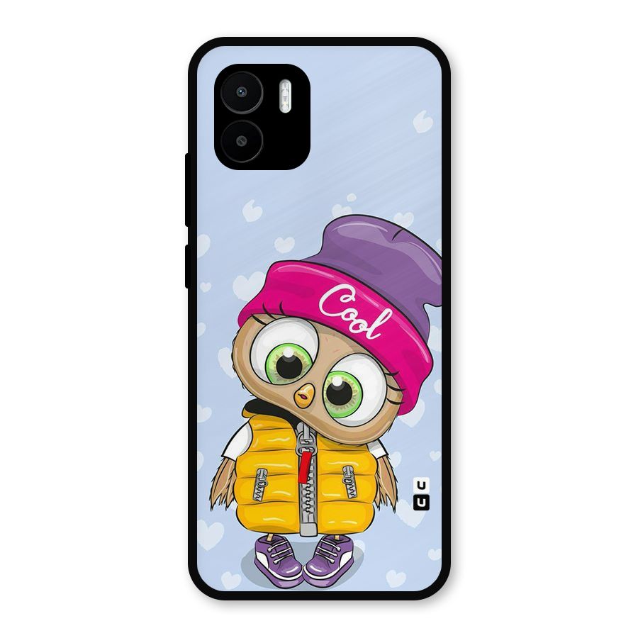 Cool Owl Metal Back Case for Redmi A1