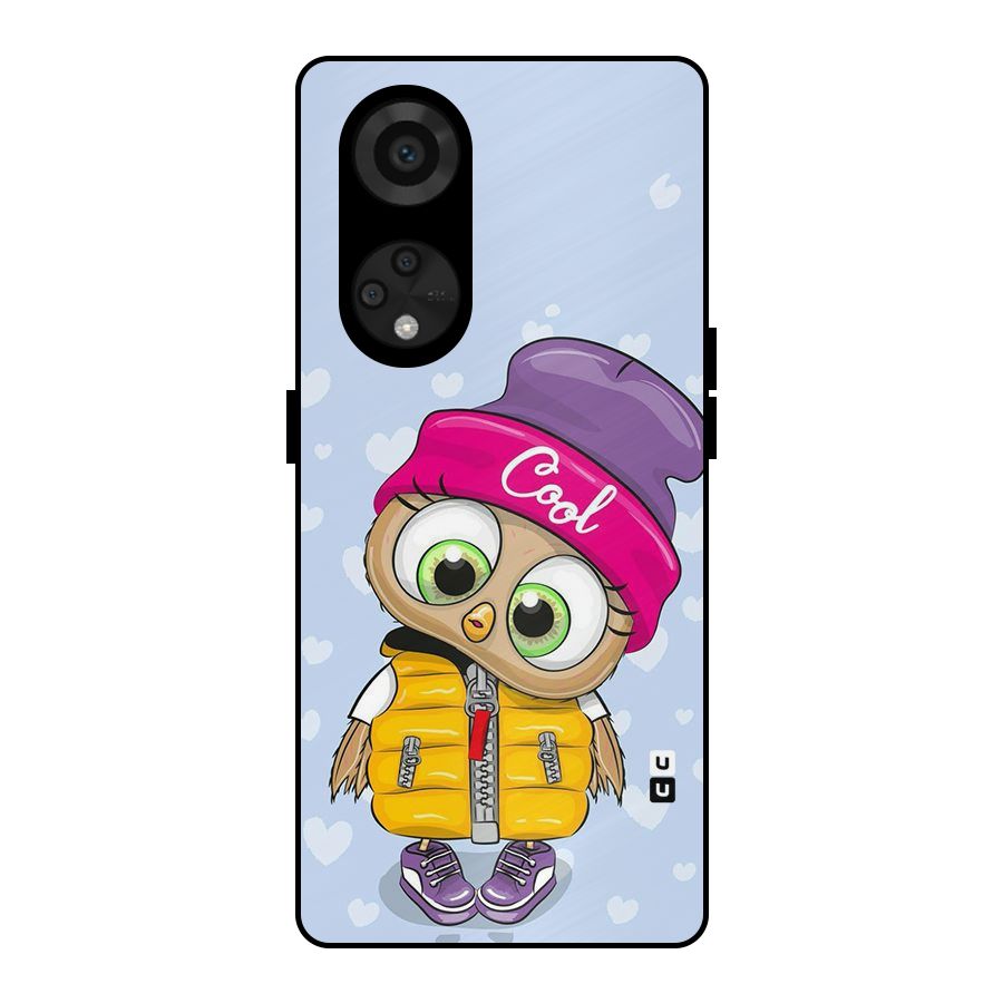 Cool Owl Metal Back Case for Reno8 T 5G