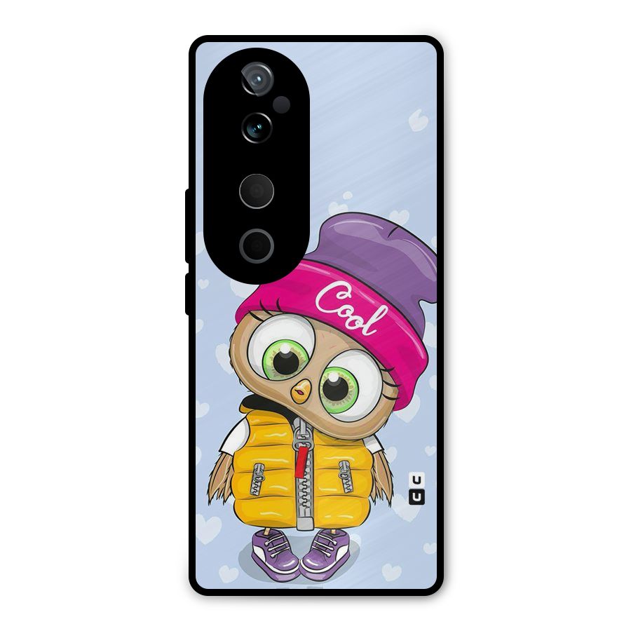 Cool Owl Metal Back Case for Vivo T3 Ultra