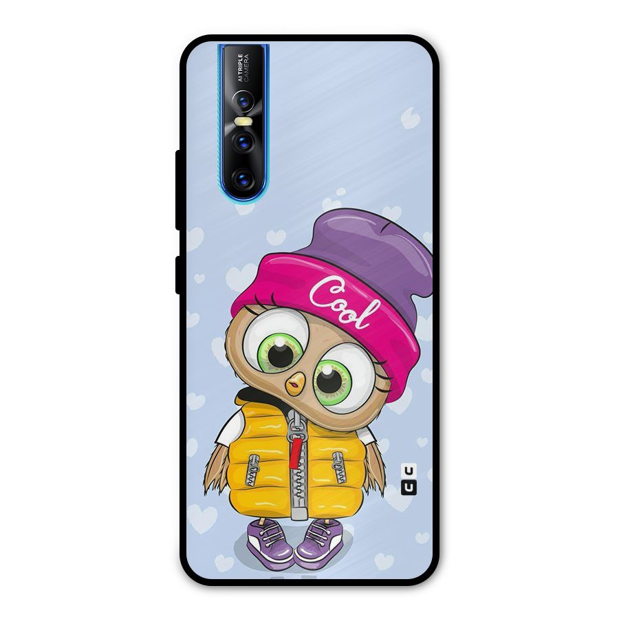 Cool Owl Metal Back Case for Vivo V15 Pro