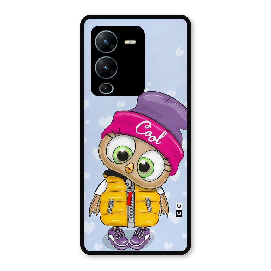 Cool Owl Metal Back Case for Vivo V25 Pro