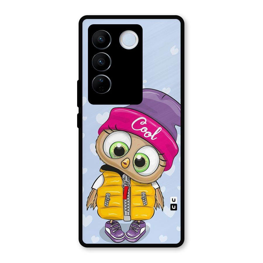 Cool Owl Metal Back Case for Vivo V27
