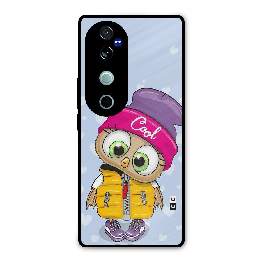 Cool Owl Metal Back Case for Vivo V40 Pro