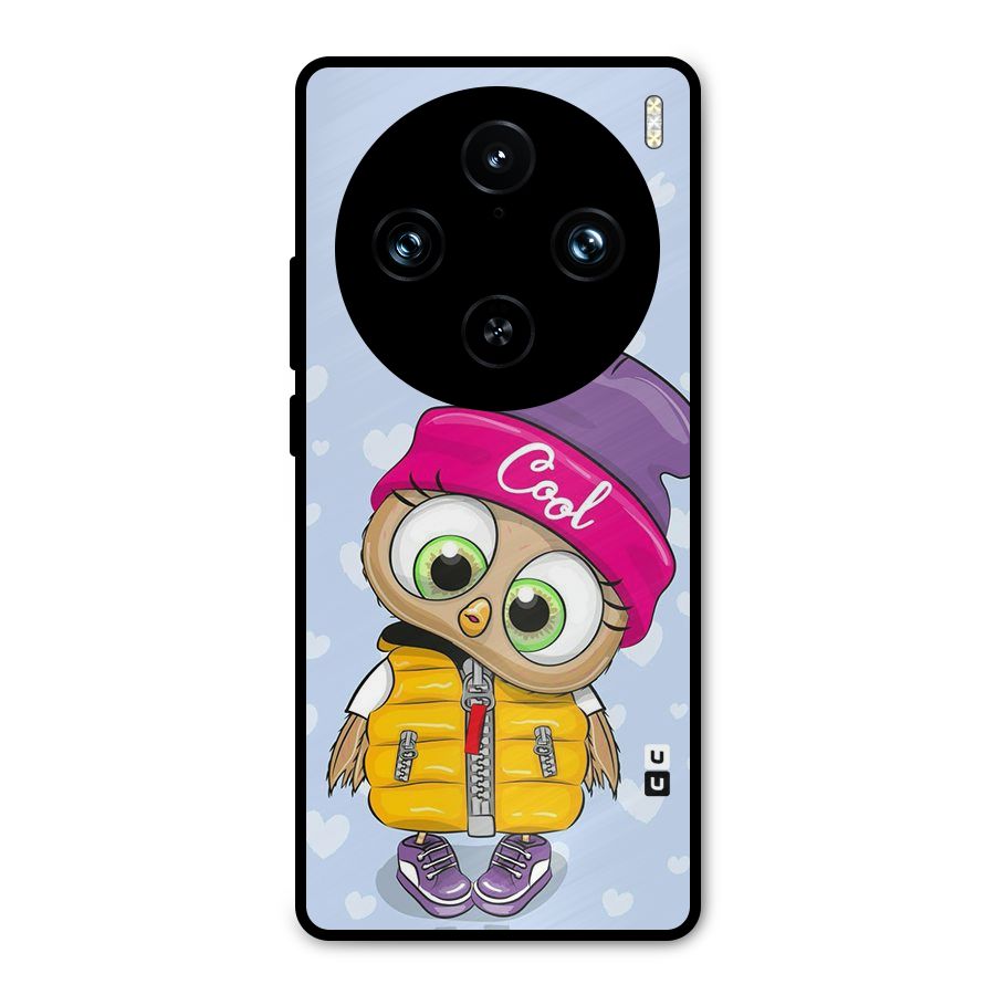 Cool Owl Metal Back Case for Vivo X100 Pro