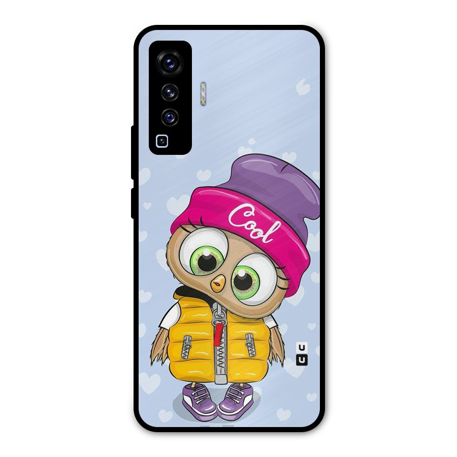 Cool Owl Metal Back Case for Vivo X50