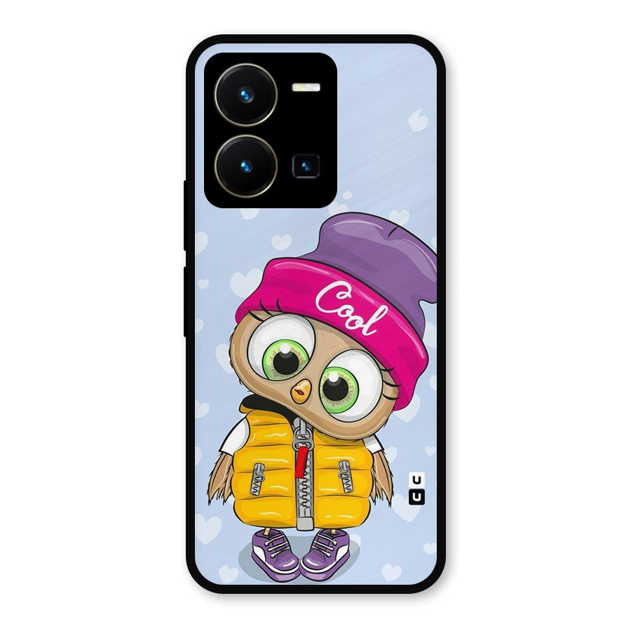 Cool Owl Metal Back Case for Vivo Y35
