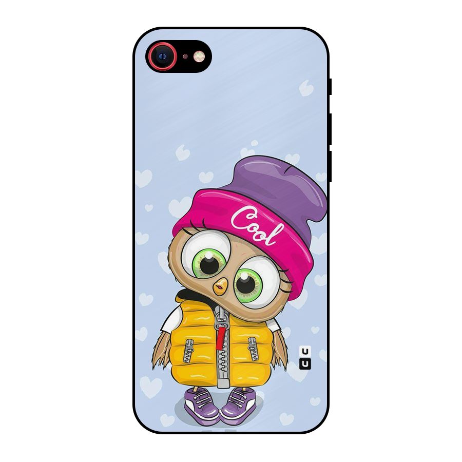 Cool Owl Metal Back Case for iPhone SE 2022