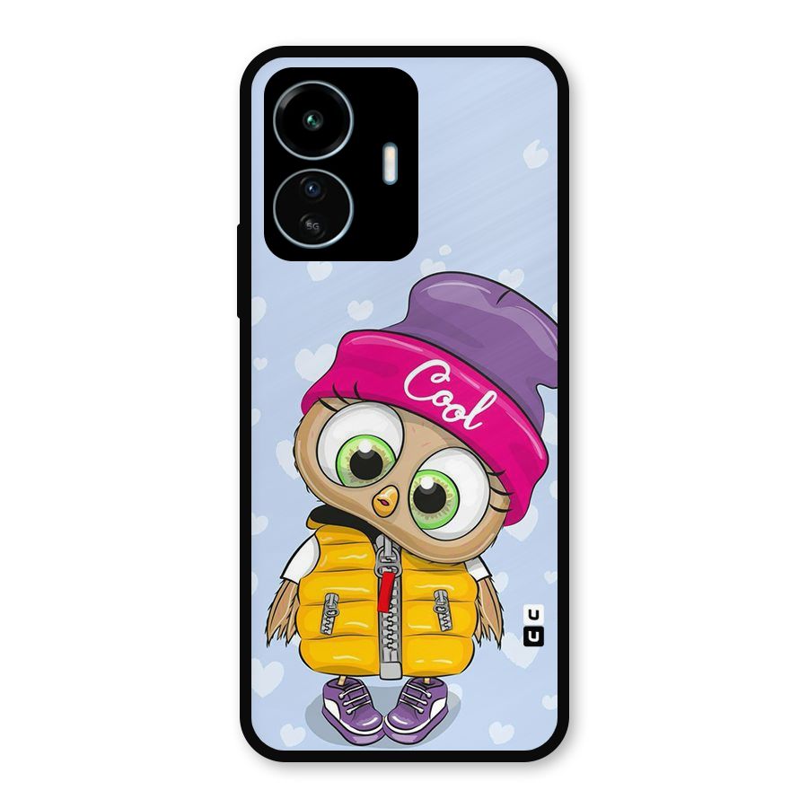 Cool Owl Metal Back Case for vivo iQOO Z6 Lite 5G