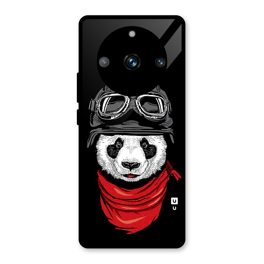 Cool Panda Soldier Art Glass Back Case for Realme 11 Pro