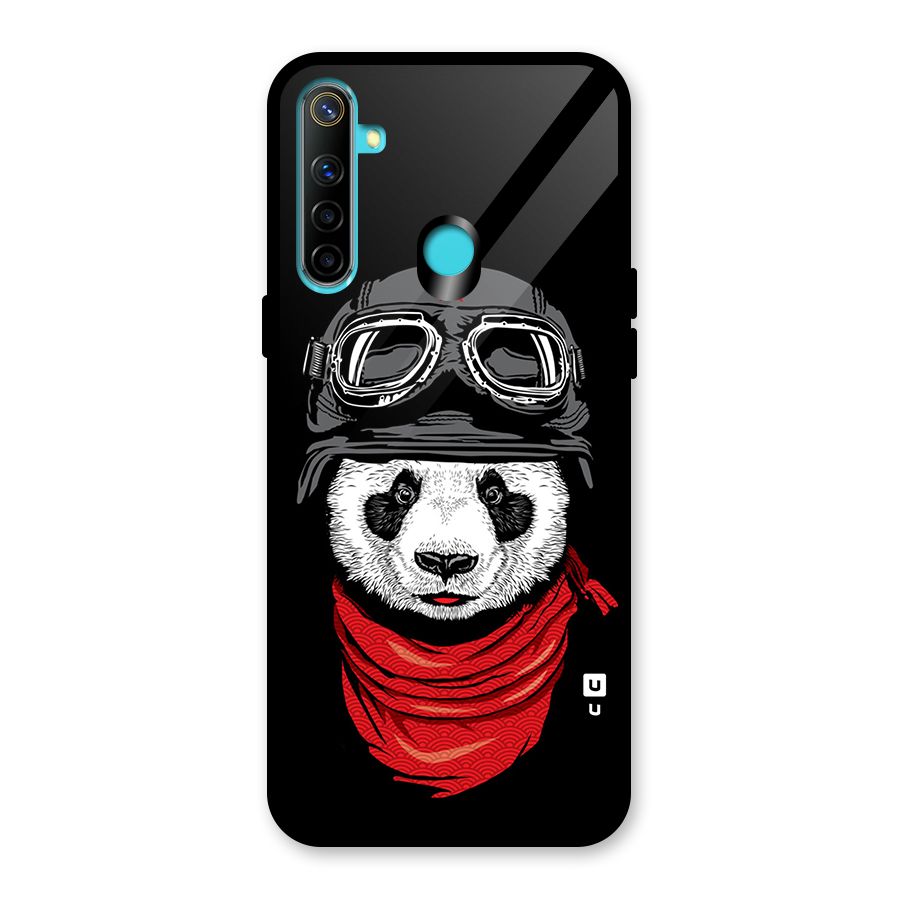 Cool Panda Soldier Art Glass Back Case for Realme Narzo 10